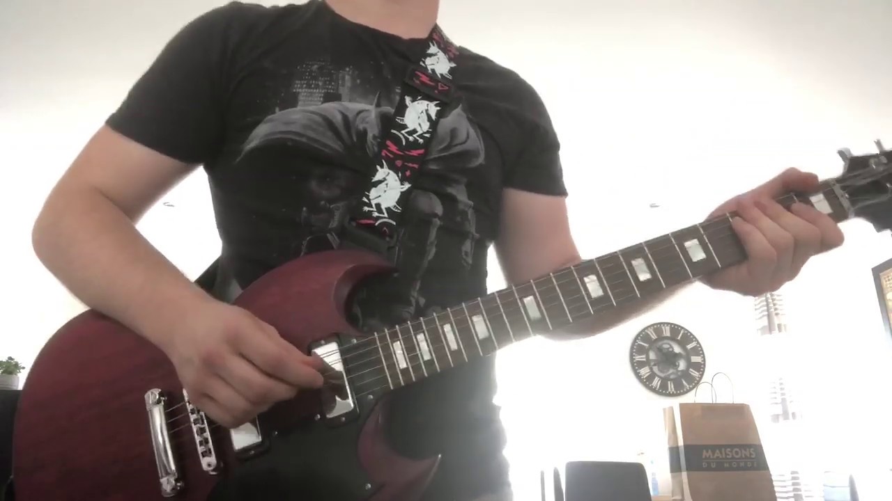 Hysteria Muse Guitar Cover Rockin1000 YouTube