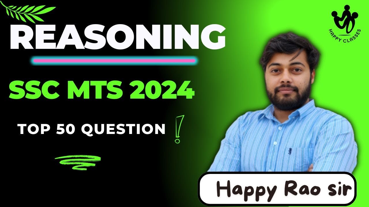 SSC MTS 2024 Top 50 Questions | Happy Rao Sir - YouTube