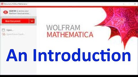 Introduction to Mathematica