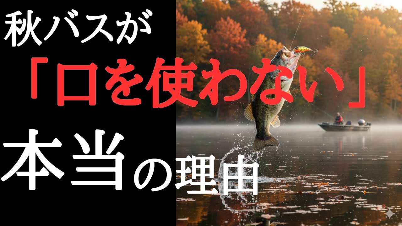 【初心者必見】秋バスが口を使わない理由3選【実はしてしまってるかも】