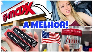 DIA DE COMPRAS NA TJMAXX NOS EUA 🇺🇸 ESSA LOJA É SURREAL😱 ENCONTREI OS MELHORES PRODUTOS DA VIDA AQUI
