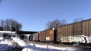 CSX Q398 in Hi Def at Shenandoah Junction,WV on 12/13/13