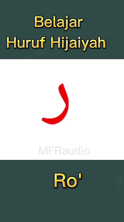 belajar huruf hijaiyah ro#shorts #shortvideo