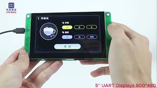 5  800*480 Uart lcd display screen