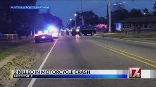 2 on motorcycle killed in crash with SUV in Fayetteville