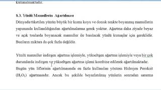 Tekstil Ön Terbiyesi Ğlama Ğartma (Yünlü Mamuller)