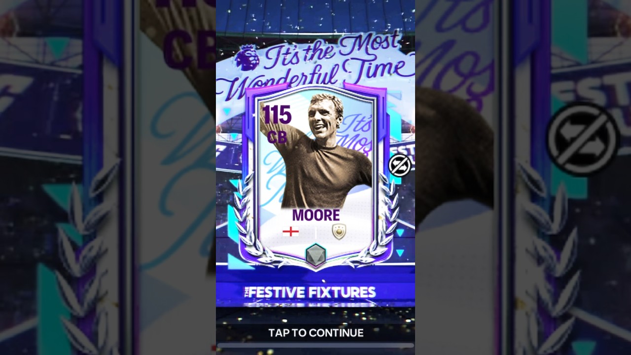 ⭐️ Festive Fixtures Icon BOBBY MOORE Pack Opening In Fc mobile 26👍😁