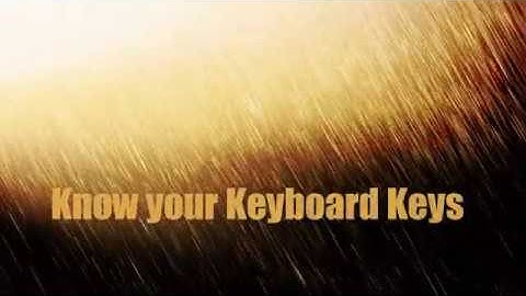 Know Your Keyboard Keys
