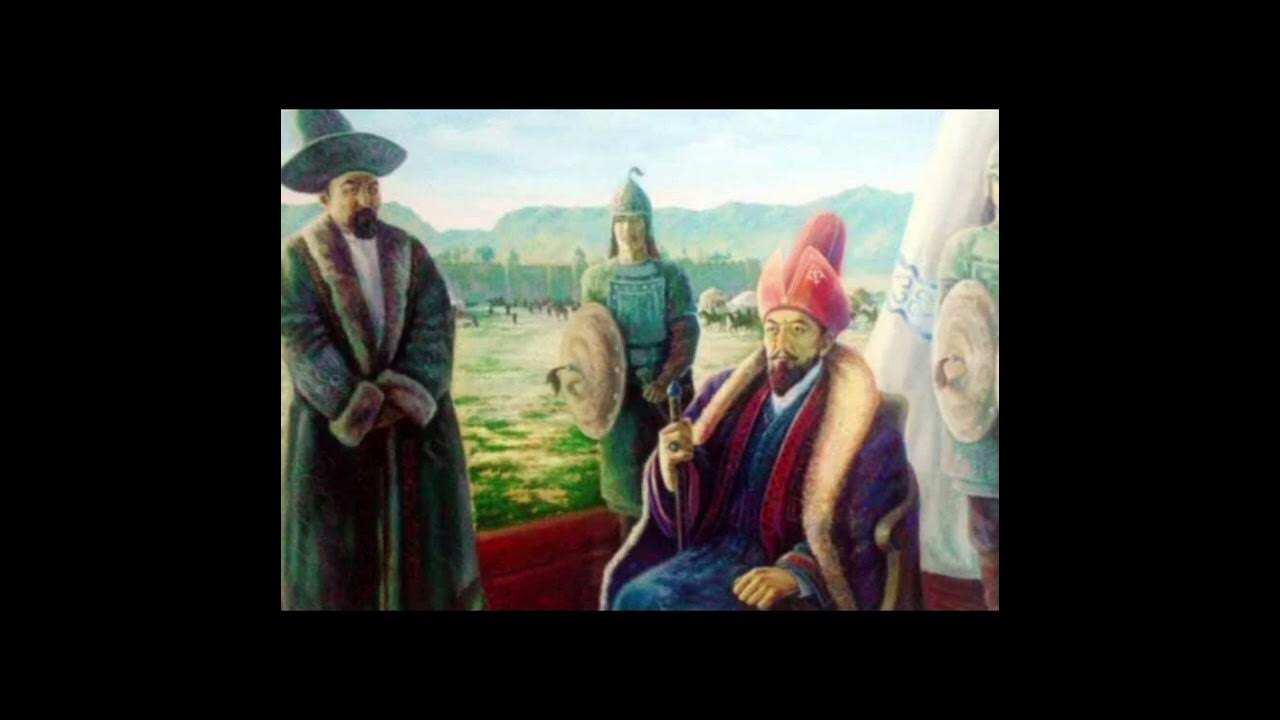 Сен қасымда. Ормон Хан Курултай. Махтумкули Хан Нурберди Хан. Три биев Казахстана. Казахские иллюстрации.