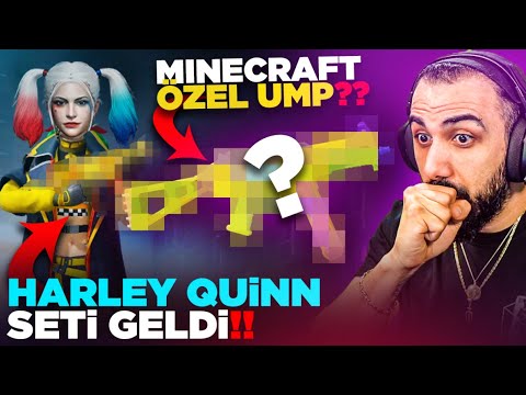 HARLEY QUİNN SETİ GELDİ!! 😮 MINECRAFT'A ÖZEL SİLAH?? (AŞIRI İYİ) | PUBG MOBILE