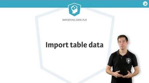 R Tutorial: Import Table Data