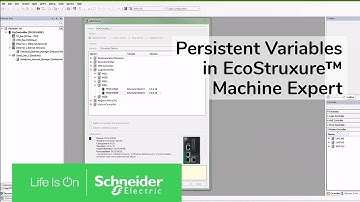 Creating Persistent Variables in EcoStruxure™ Machine Expert | Schneider Electric Support