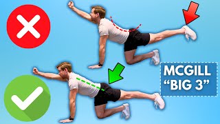 3 best exercises for reducing lower back pain: The "McGill Big 3"