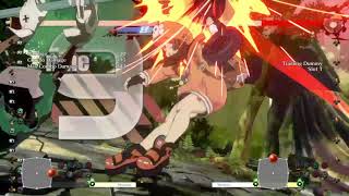 Guilty Gear Strive Faust mid screen anti air combo.