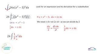 Integration by U substitution Example 2