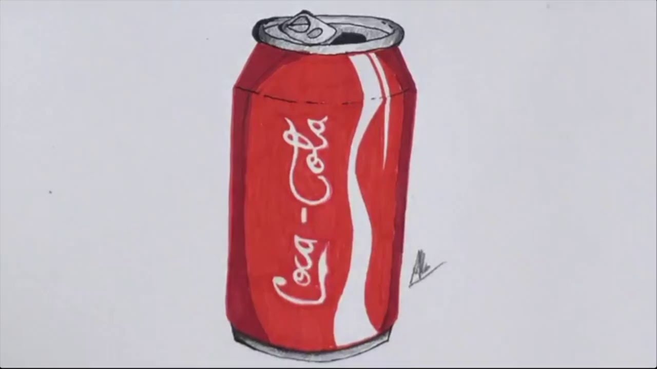 How I Draw a Coca-Cola - YouTube
