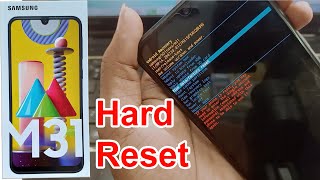 samsung galaxy m31 hard reset || Simple And Easy Way