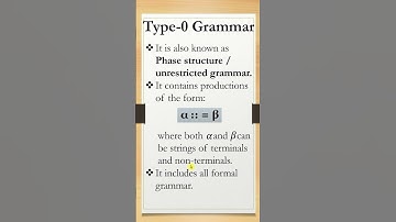 Type 0 Grammar | Compiler |#futurecareeducation  #grammar #programminglanguages #type0