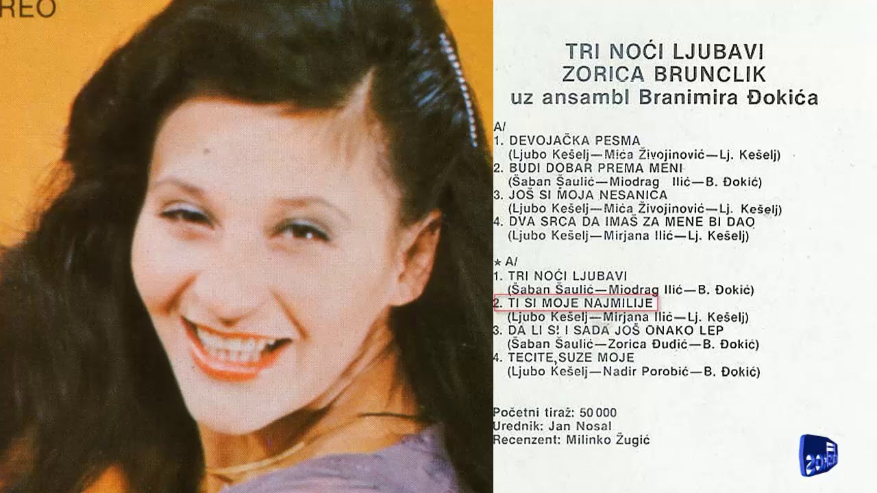 Zorica Brunclik - Ti si moje najmilije - (Audio 1979)