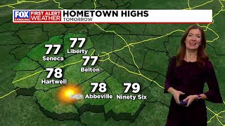 Sunny and dry Thursday with highs in the 70s the rest of the week