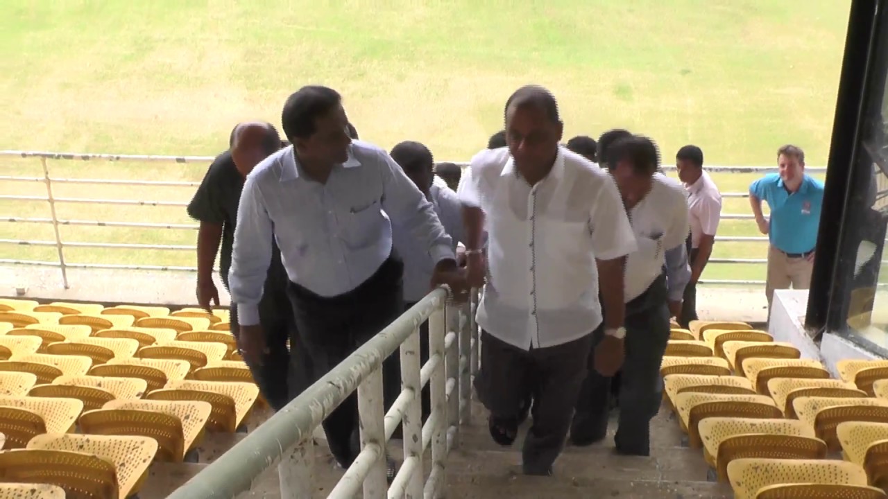 sri lanka cricket legends Hambantota DCA visit and MRICS inspection