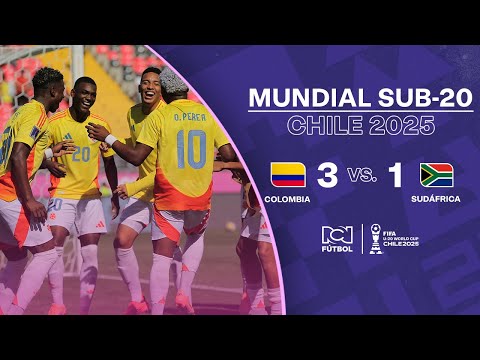 Resumen: Colombia (3) vs. Sudáfrica (1) | Mundial Sub-20 Chile 2025