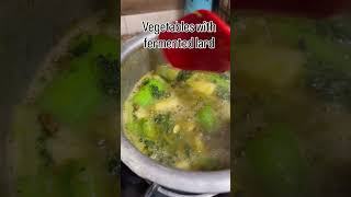 Fresh Vegetables Stew with Fermented Lard 🥬✨ #homemadefood