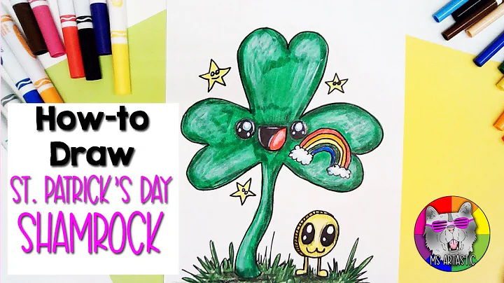 How-To Draw a St. Patrick's Day Shamrock, Shamrock Step-by-Step Lesson for Kids!