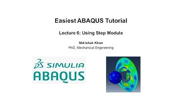 Easiest ABAQUS Tutorial #6 | Using Step Module