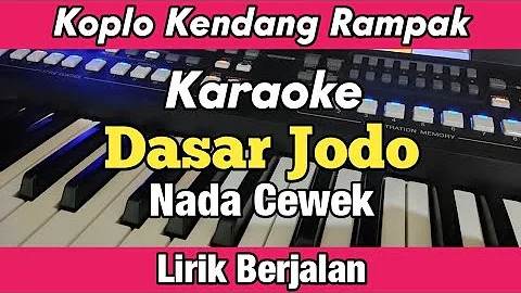 Karaoke - Dasar Jodo Koplo Kendang Rampak Nada Cewek Lirik Berjalan | Yamaha PSR SX600