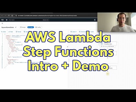 AWS Step Functions Tutorial | Lambda Map State Example (Square Numbers in Parallel)