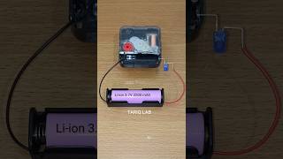 Run wall clock with 3.7v battery