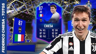 FEDERICO CHIESA - TOTGS 87  | #FIFA22 Player Review (ITA)