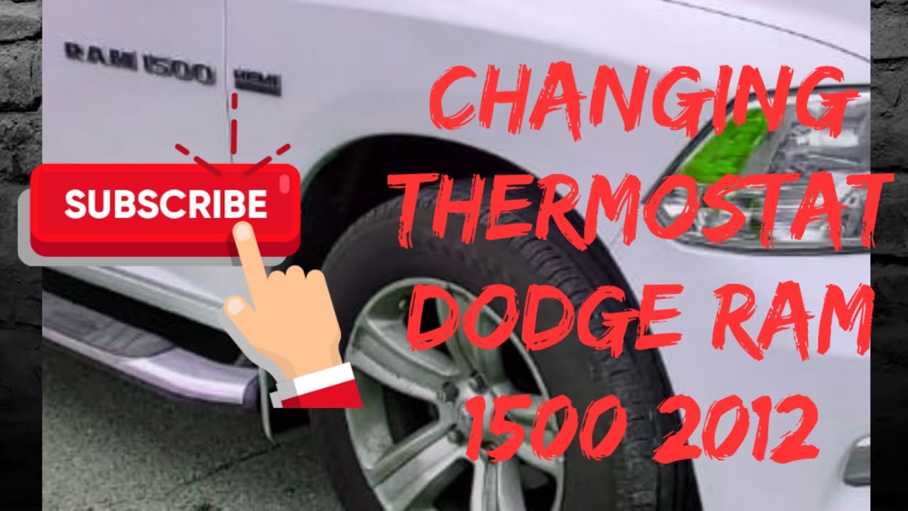 code: (PO128 )Changing Thermostat on my Dodge ram 1500 2012 - YouTube