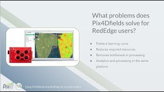 WEBINAR Instant Processing and More: Using Pix4Dfields and RedEdge for In field Insights