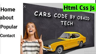 Car Website Design Template animation css html and javascript | Moving Car Pure Css | Slider effect