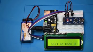 Scrolling Text on a I2C-LCD1602