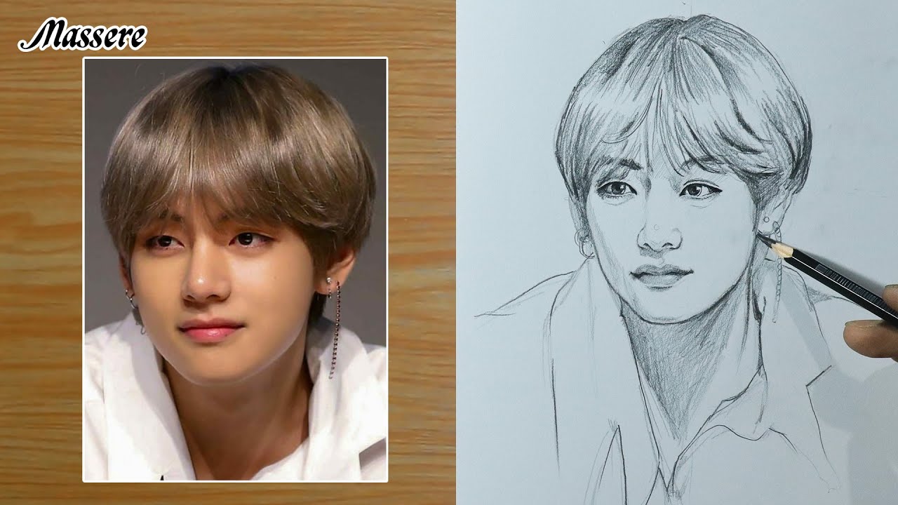 How to Pencil Drawing Portrait using Loomis Method Step by Step for ...