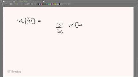 EE210x S125 The Impulse Response for Discrete LSI System Characterization IIT Bombay