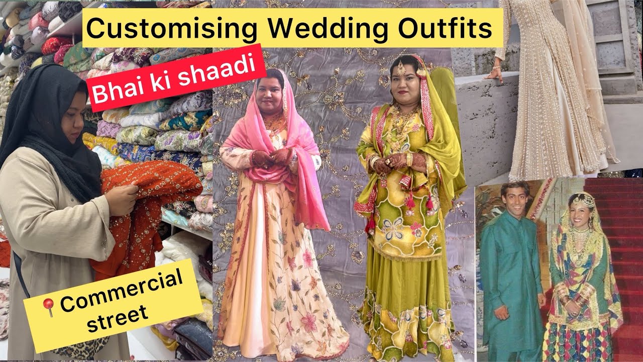 Customising wedding outfits in Commercial Street | Bangalore 