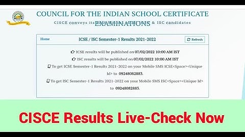 ICSE & ISC Exam Result 2022 II ICSE Result Update II Result 2022......