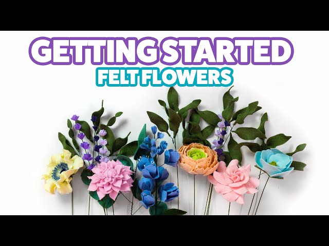 How To Make Felt Flowers in less than 1 minute! - The Magic Onions