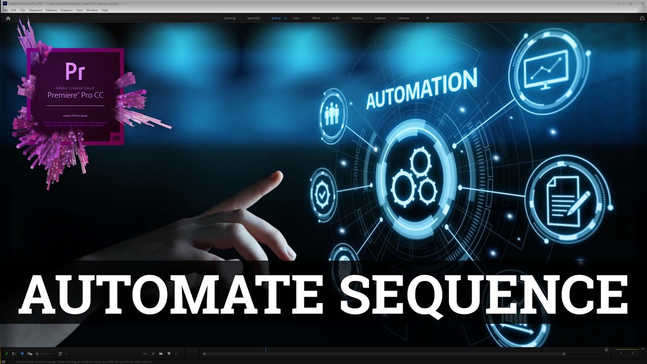Download Adobe Premiere Pro training | Automate to sequence | 05