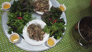 Thịt chuột đồng xào chuối khế