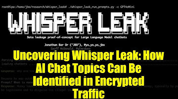 Uncovering Whisper Leak: How AI Chat Topics Can Be Identified in Encrypted Traffic