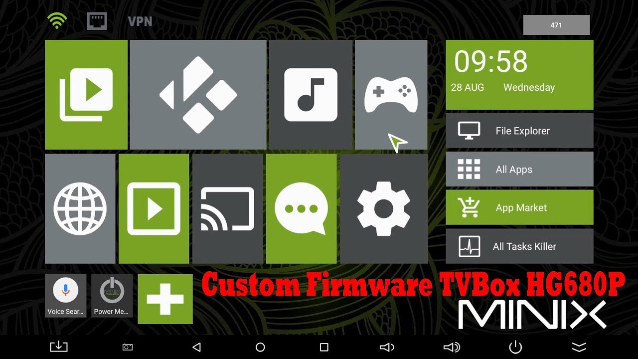 Custom Firmware 1 TvBox Android Fiberhome HG680P - YouTube