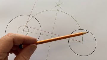 Construction of an External Tangent between 2 Circles of different Radii