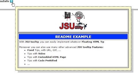 JS Tooltip | JS Utility Plugin | No External Plugin required
