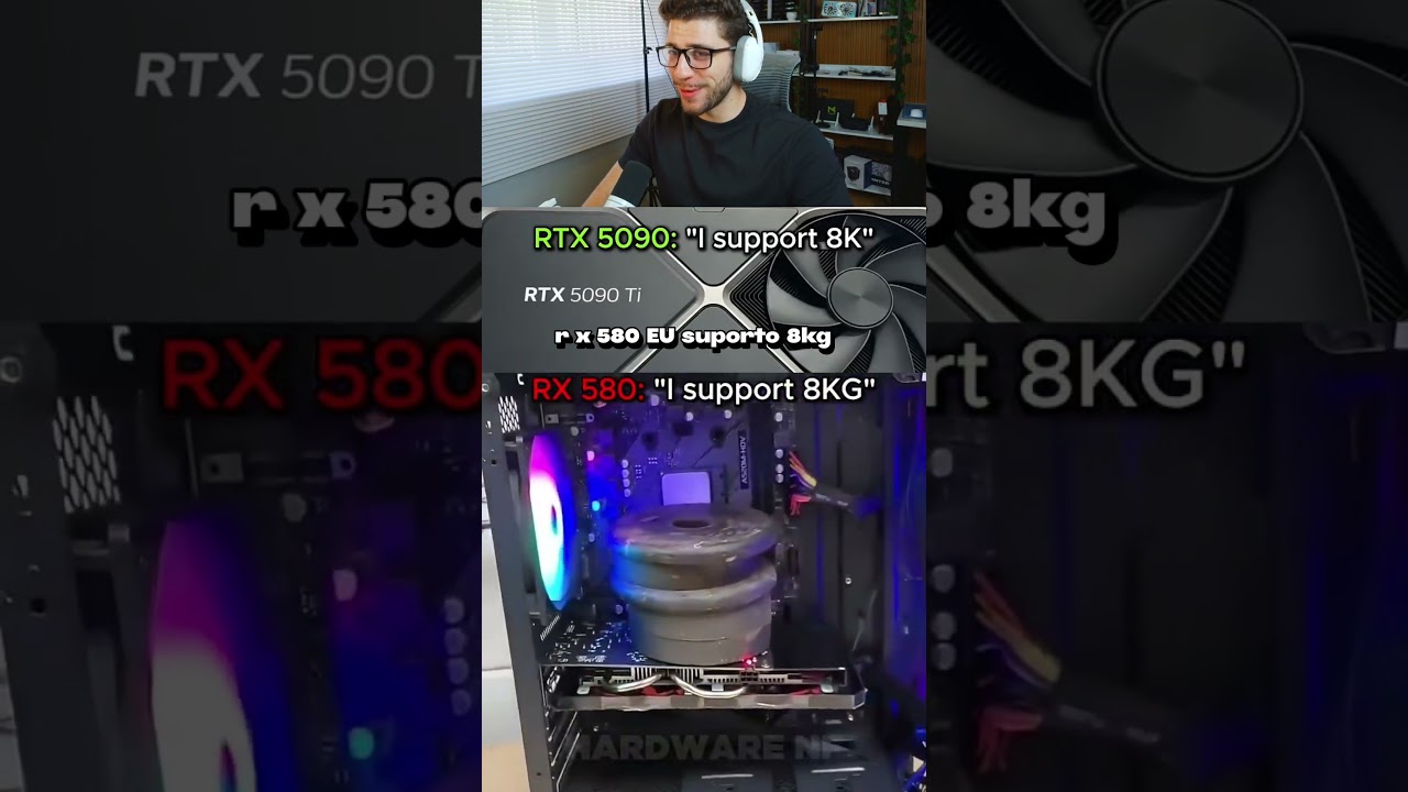 RX580 vs 5090 e ainda ganhou