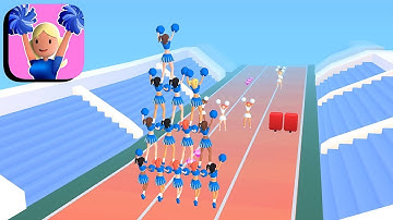 Cheerleader Run 3D👩🏻‍🎤💃👩🏻‍🎤IOS Android All Levels Gameplay Walkthrough Level 1-3